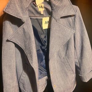 Anne Klein Textured Blue Blazer